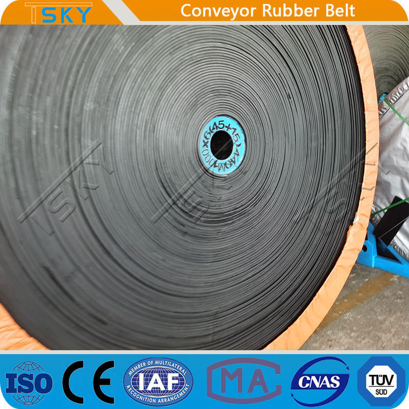 EP250/2 Polyester Cotton Canvas Textile Fabric Layered Vulcanized Rubber Conveyor Belt